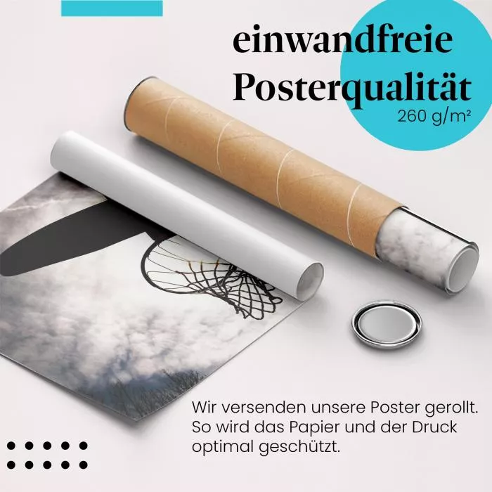Basketball: Korb & Sonne | Postereck 0507