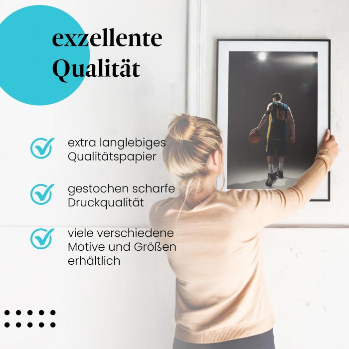 Preview: Basketballprofi im Spotlight | Postereck 1066