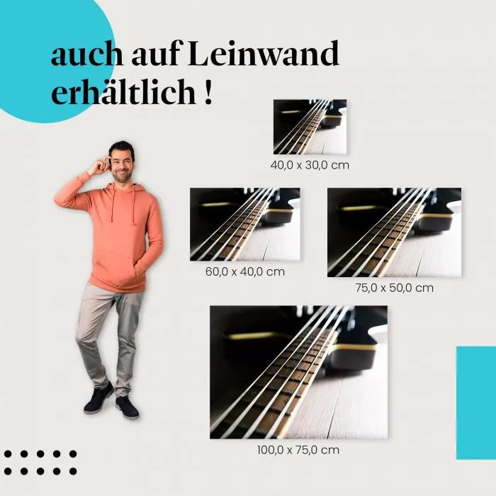 E-Bass auf Holz | Postereck 3431