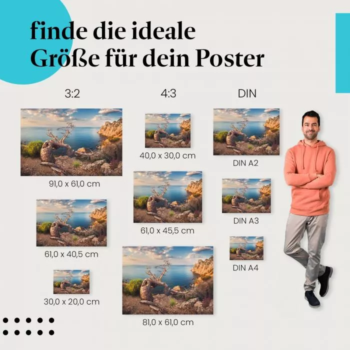 Baum an der Steilküste | Postereck 2589