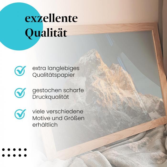 Preview: Berggipfel im Sonnenlicht | Postereck 3473