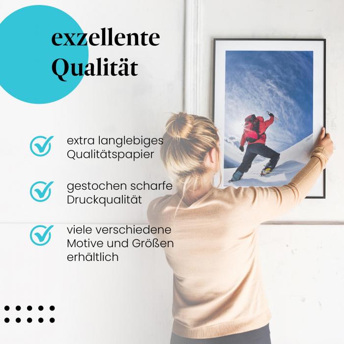 Preview: Winterabenteuer: Bergsteiger am Gipfel | Postereck 0019