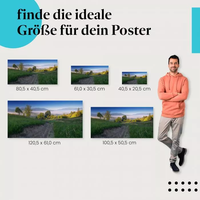 Wanderweg in den Bergen | Postereck 3555
