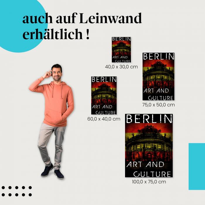 Leinwandbild "Berlin Art and Culture" in verschiedenen Grössen - für dein Zuhause!