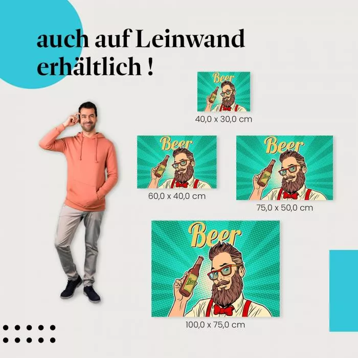 Bierliebhaber: Mann mit Bart… | Postereck 1131