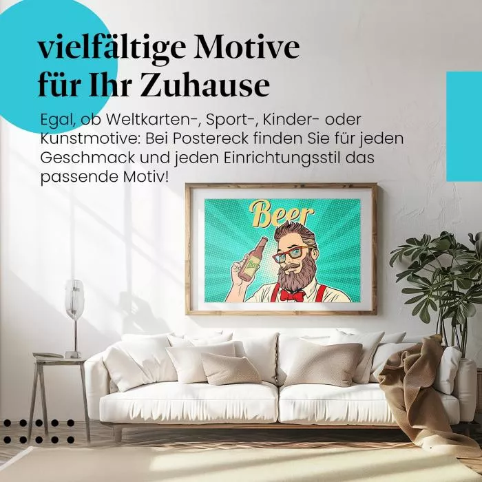 Bierliebhaber: Mann mit Bart… | Postereck 1131