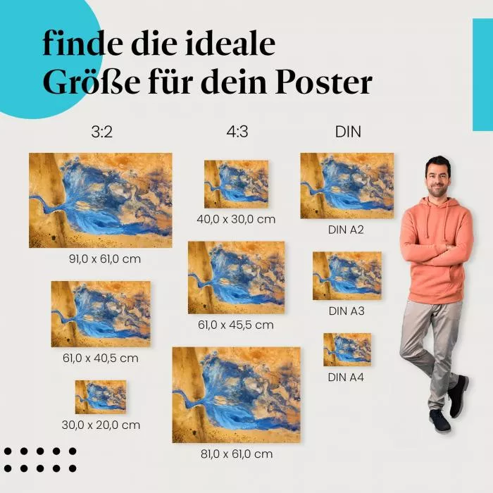 Abstrakter Fluss | Postereck 3831