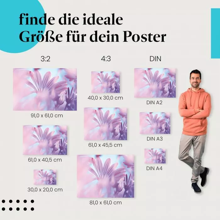 Blütenmeer: Pinke Blütenpracht | Postereck 1384