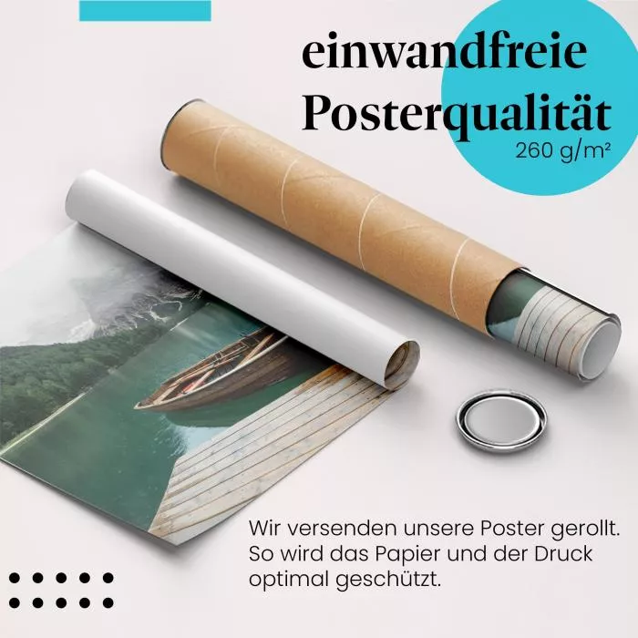 Bergsee & Boot | Postereck 3769