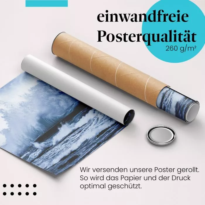 Wilde Brandung: Welle & Mole | Postereck 1447