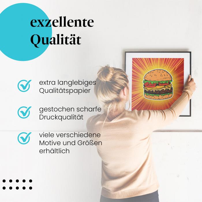 Preview: Burger Comic Style | Postereck 2462