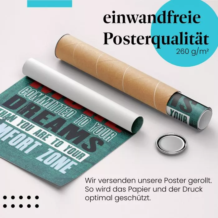 Verlasse deine Komfortzone | Postereck 1722