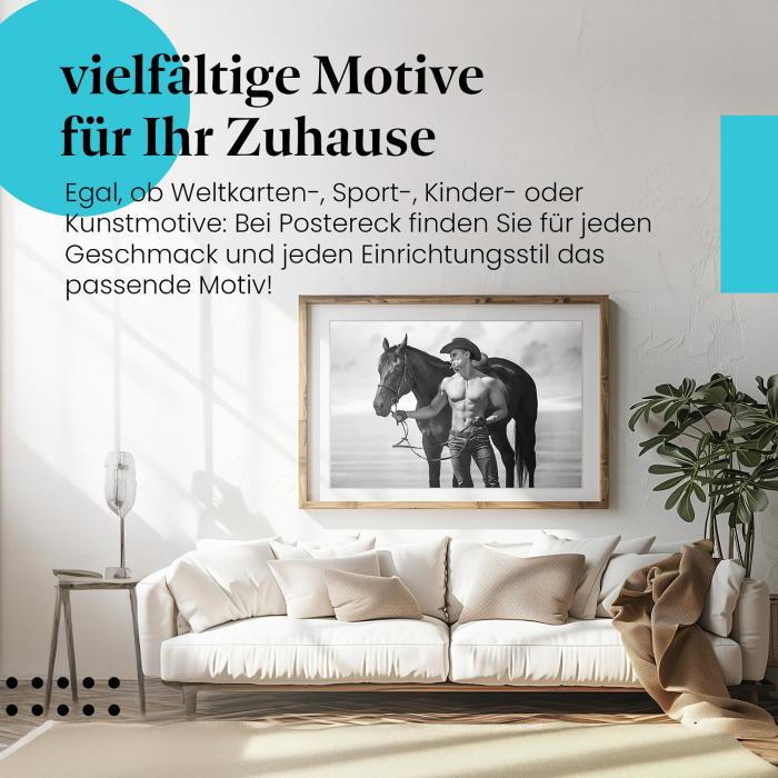 Preview: Cowboy & Pferd: Freiheit & Stärke | Postereck 1568