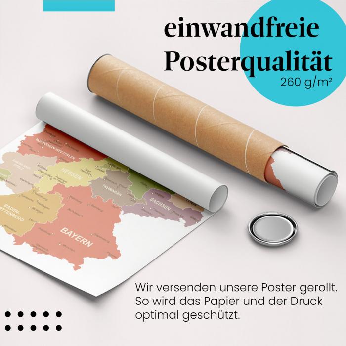 Preview: Deutschlandkarte | Postereck 4083