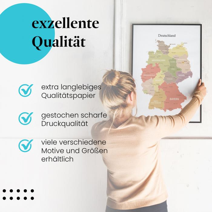 Preview: Deutschlandkarte | Postereck 4083