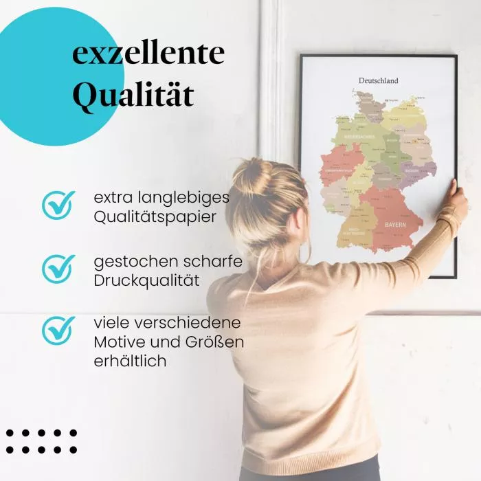 Deutschlandkarte | Postereck 4083