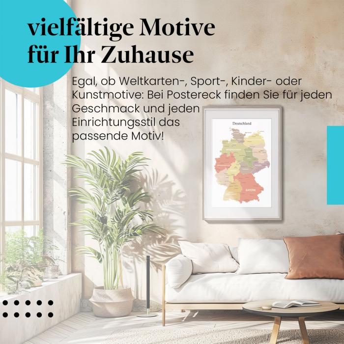 Preview: Deutschlandkarte | Postereck 4083