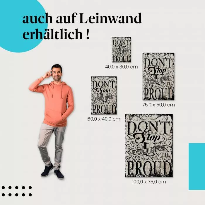 Don't Stop: Bis du stolz bist | Postereck 1991