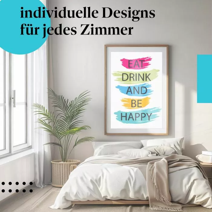 Eat, Drink, Be Happy | Postereck 2578