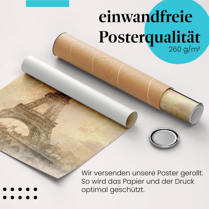 Preview: Nostalgischer Eiffelturm: Paris | Postereck 0146