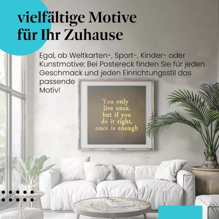Einmal richtig | Postereck 2412