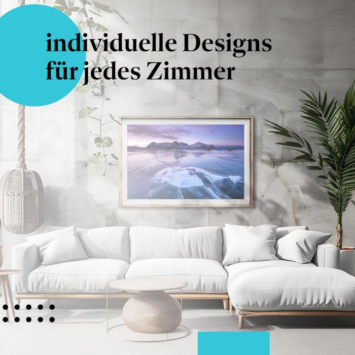 Schlafzimmer Deko: "Eisschollen" Poster - Die Schönheit der Arktis - ein Hingucker!
