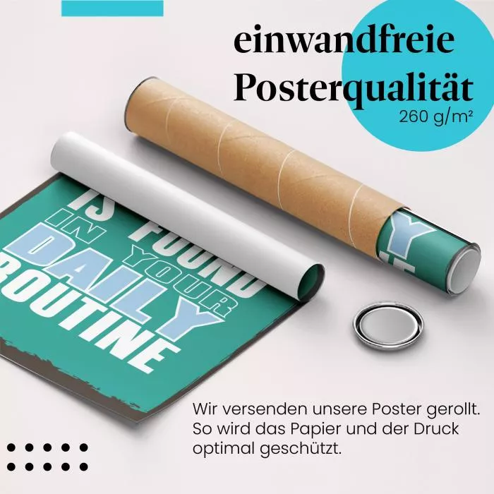 Erfolg: Tägliche Routine | Postereck 1728