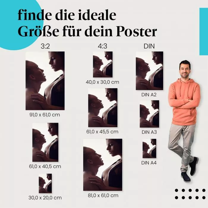 Sinnlicher Blickaustausch | Postereck 3008