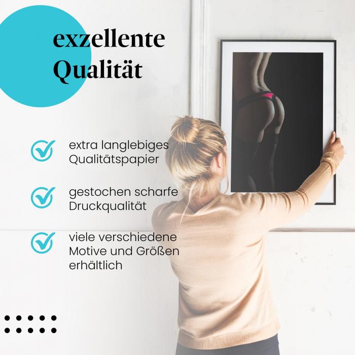 Preview: Ästhetische Fotografie: Frau in Strümpfen & Tanga | Postereck 0803