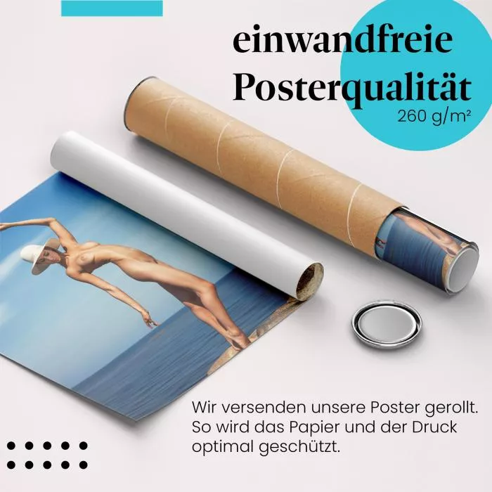 Ästhetisches Aktfoto am Strand | Postereck 2489