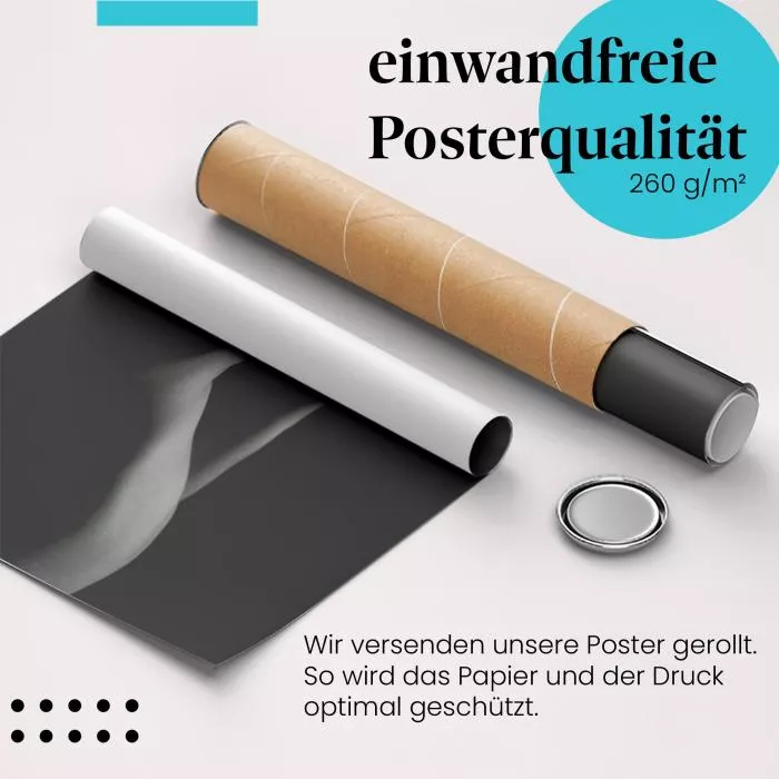 Sinnliches Schwarz-Weiß-Bild einer Frau | Postereck 2952
