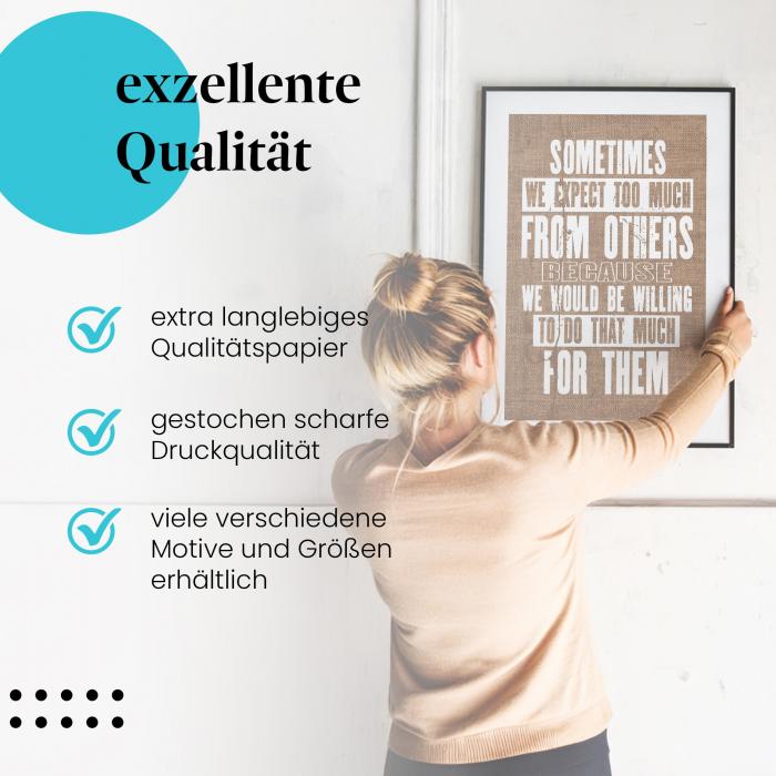 Preview: Erwartungen: "Sometimes we…" | Postereck 1147