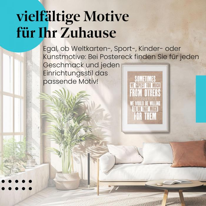 Preview: Erwartungen: "Sometimes we…" | Postereck 1147