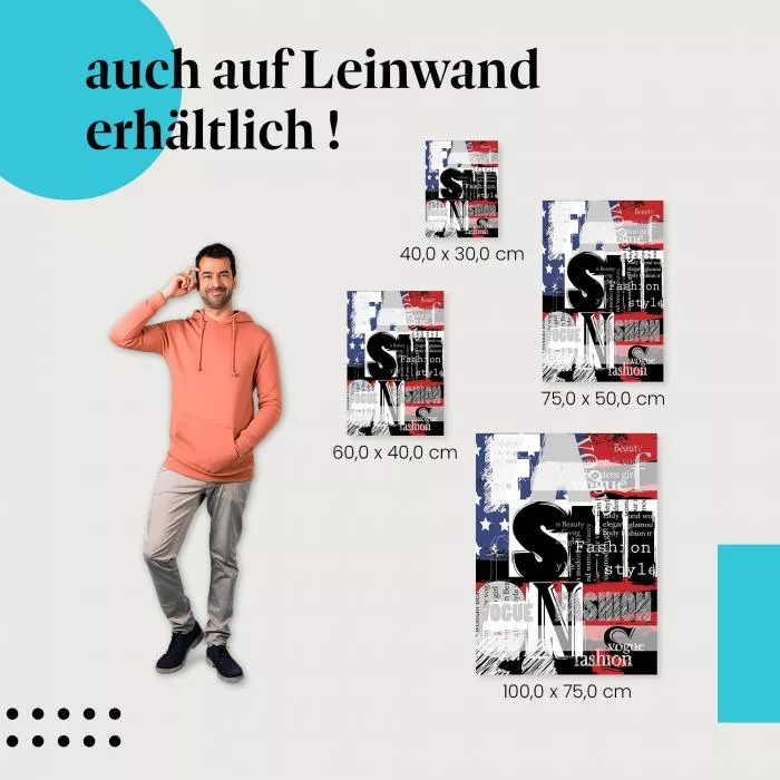 Fashion & Style: Typografie im USA-Look | Postereck 0739