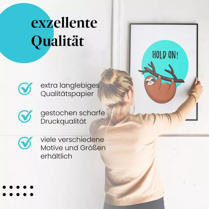 Faultier Motivation | Postereck 2812