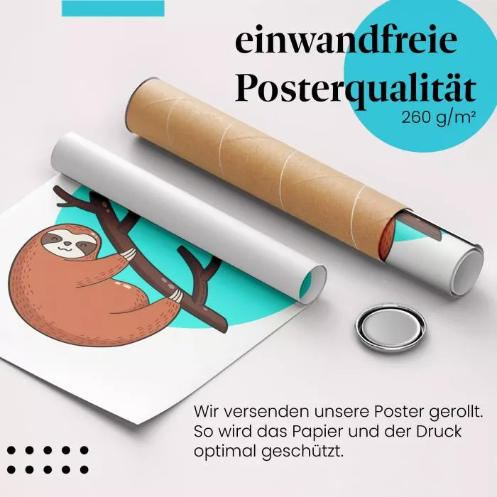 Faultier Motivation | Postereck 2812
