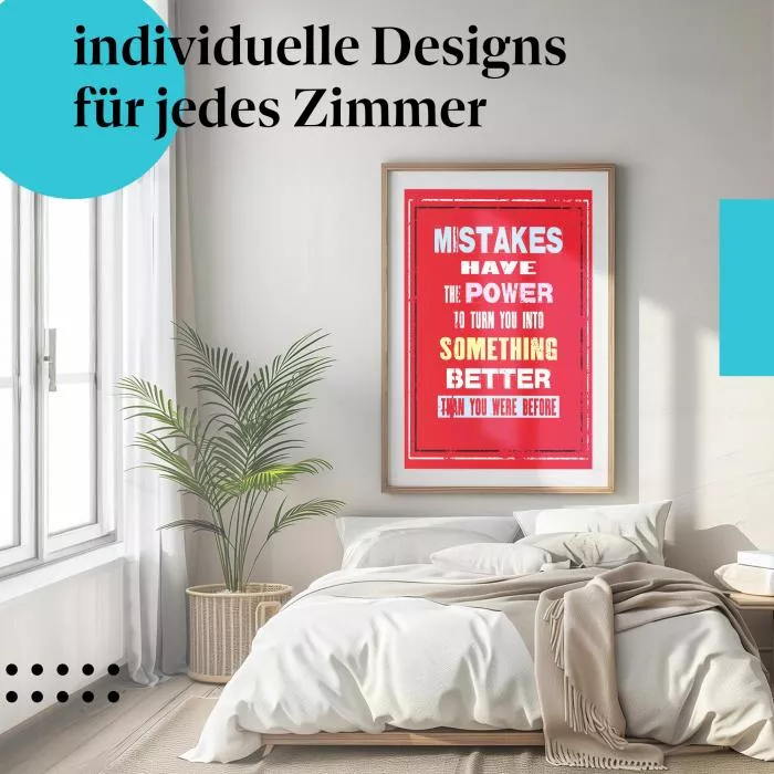 Motivation: "Fehler machen dich besser" | Postereck 0896