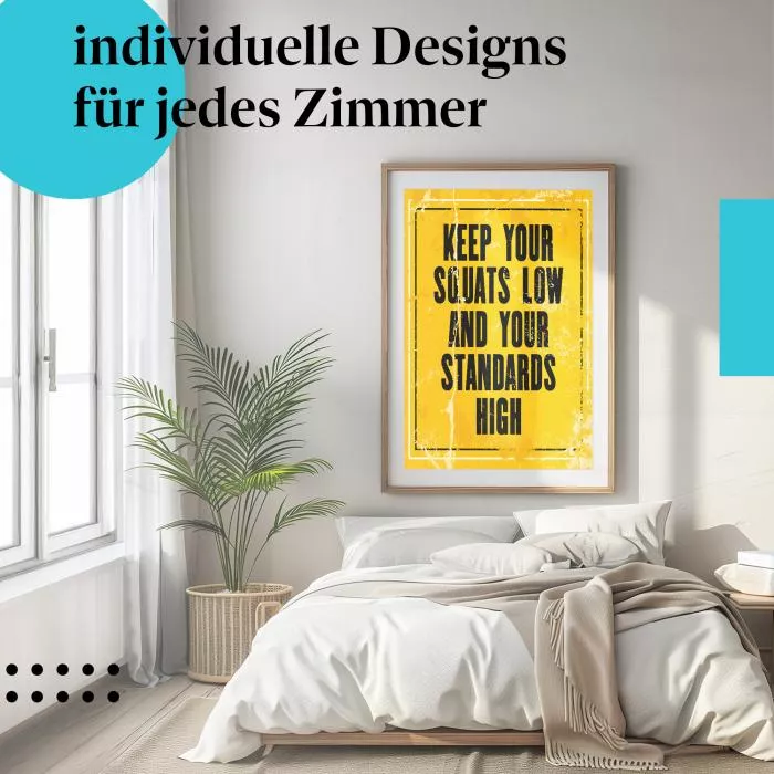 Tiefe Kniebeugen: Hohe Standards | Postereck 1656