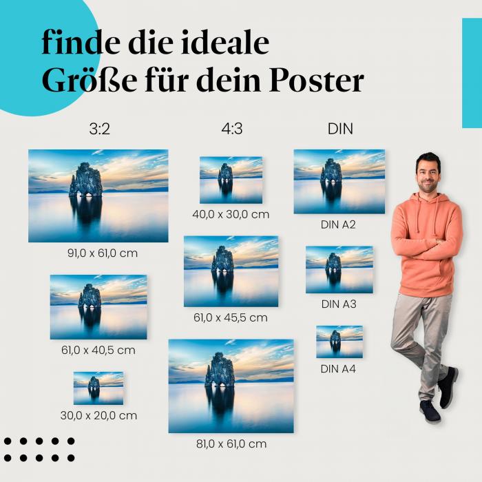 Felsen im Meer Poster: Dramatische Küste!