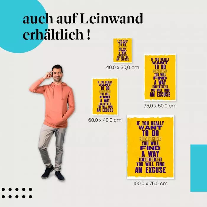 Finde deinen Weg: Ausreden… | Postereck 1169