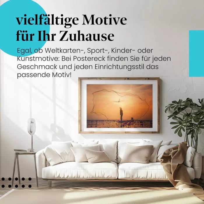 Fischer im Morgenlicht | Postereck 2628
