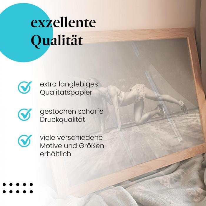 Preview: Fitness: Frau beim Workout | Postereck 0864