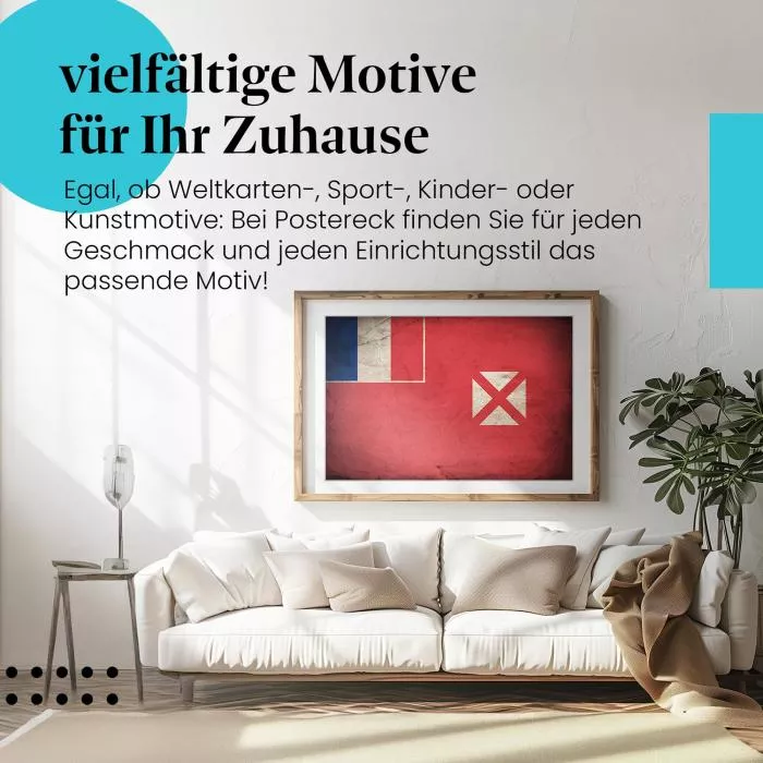  Wallis & Futuna: Vintage Flagge & Trikolore | Postereck 0400