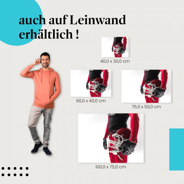 Leinwandbild "Footballspieler": Team & Football