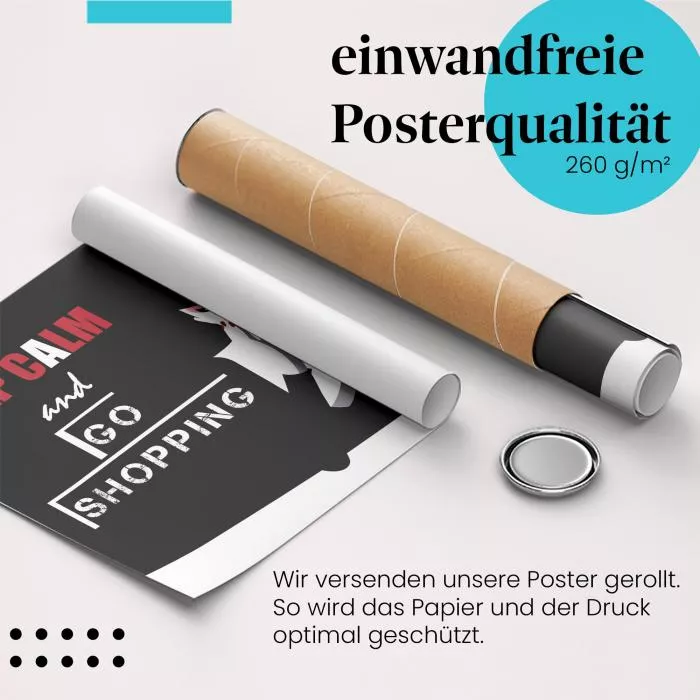 Keep Calm and Go Shopping | Postereck 1068