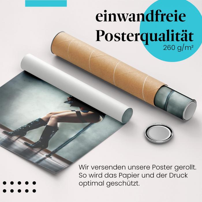 Preview: Anmut & Stärke: Frau beim Poledance | Postereck 0064