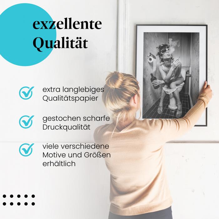 Preview: Frau auf Toilette | Postereck 3695