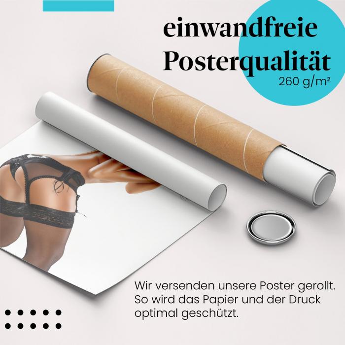 Preview: Frau in Schwarz: Sinnliche Schönheit | Postereck 1538