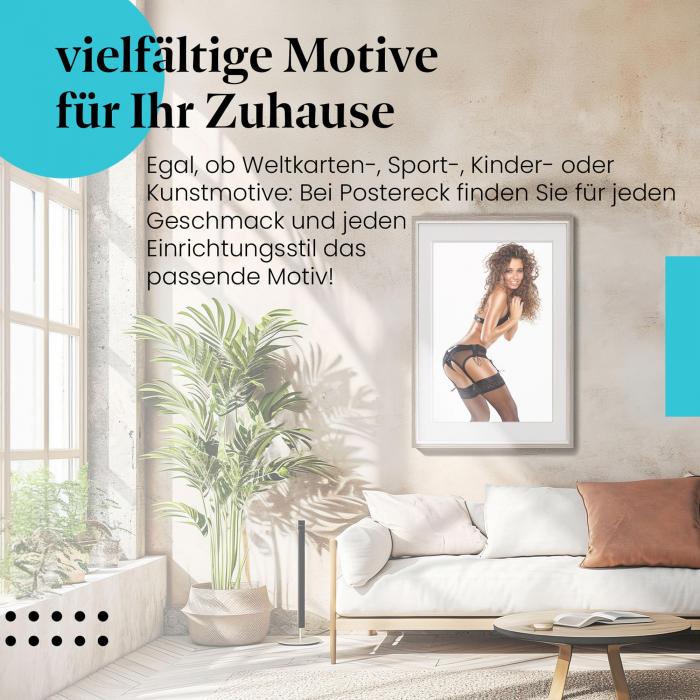 Preview: Frau in Schwarz: Sinnliche Schönheit | Postereck 1538