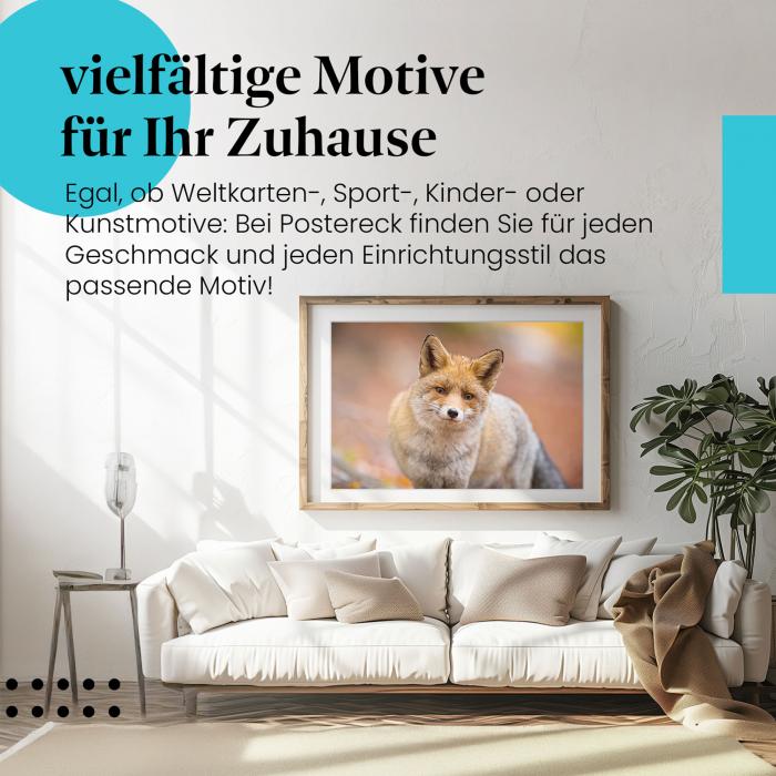 Preview: Fuchs im Herbstwald | Postereck 4093